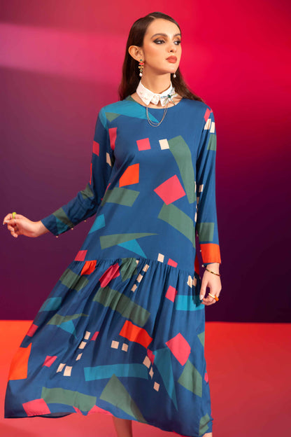Nishat Linen - Printed Dress - AW23-42