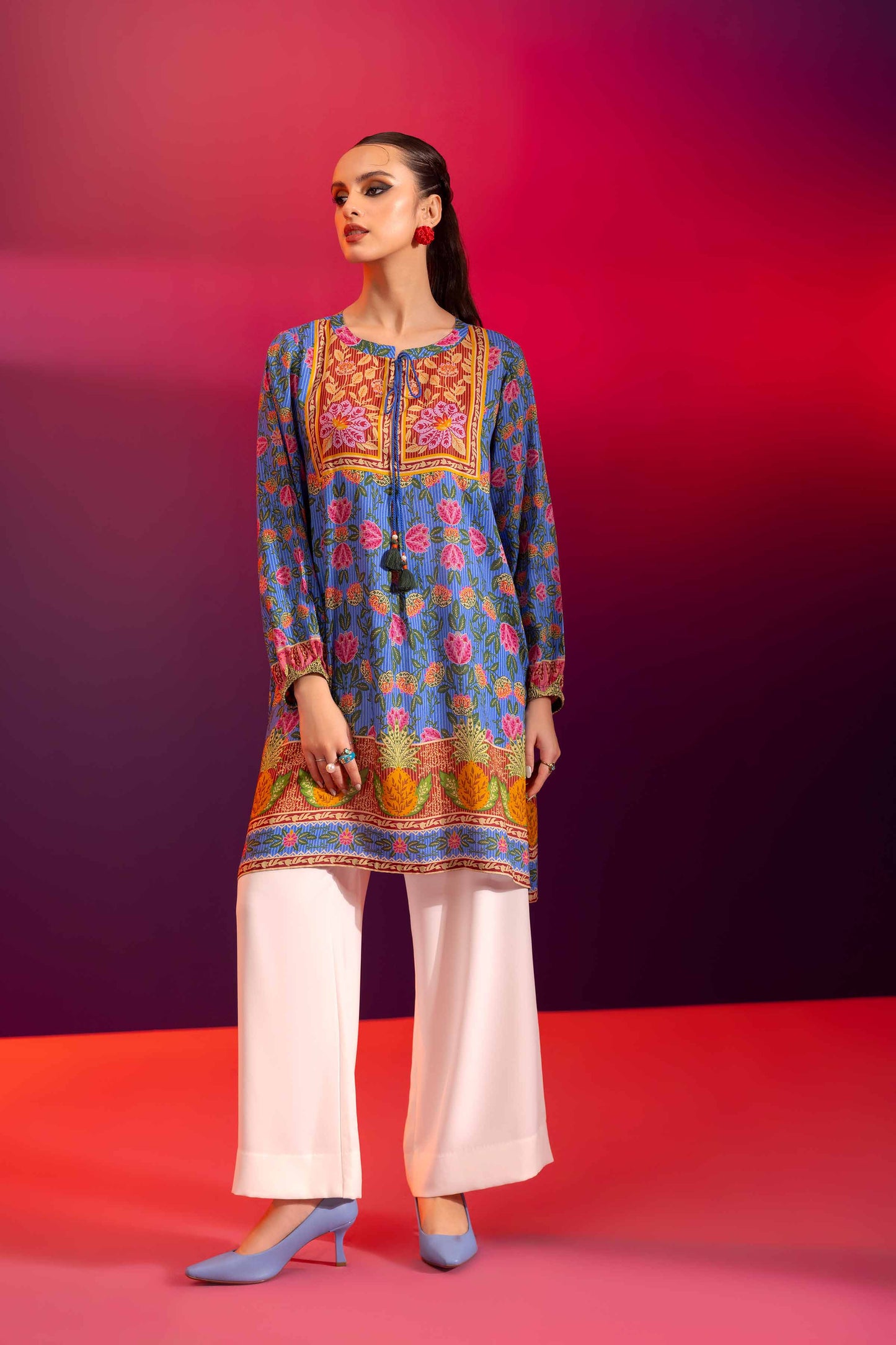 Nishat Linen - Printed Shirt - AW23-43