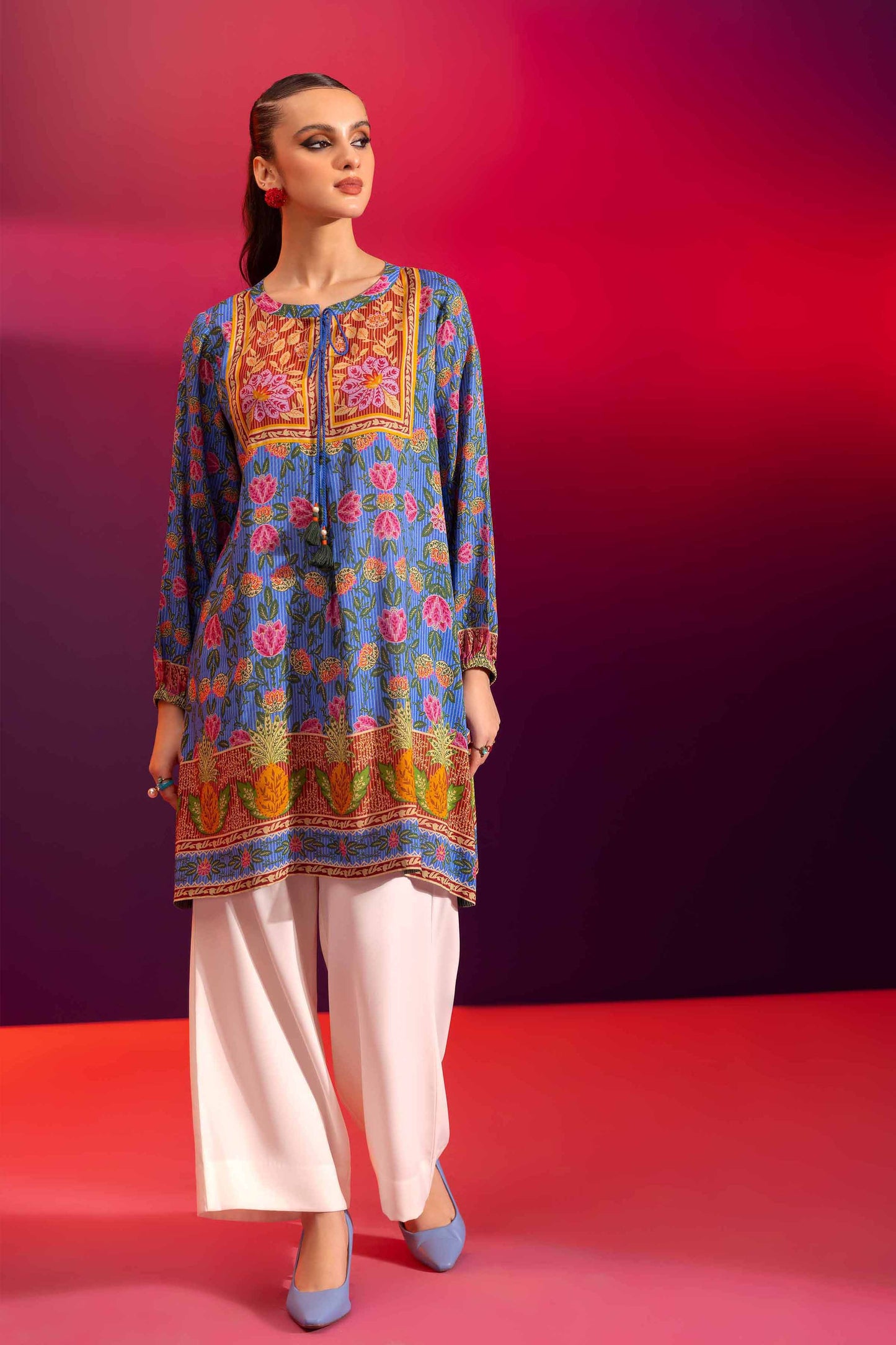 Nishat Linen - Printed Shirt - AW23-43