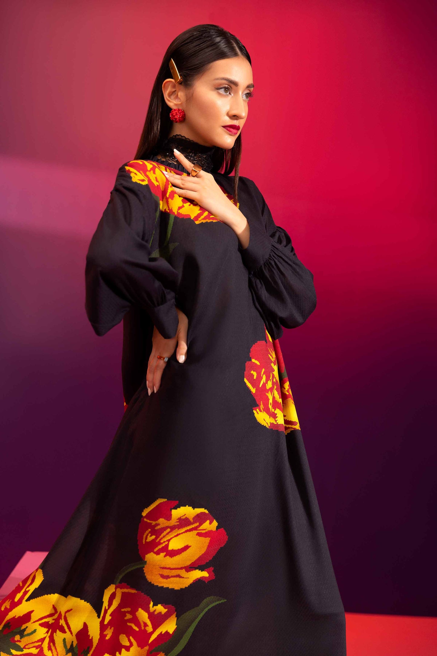 Nishat Linen - Printed Dress - AW23-44