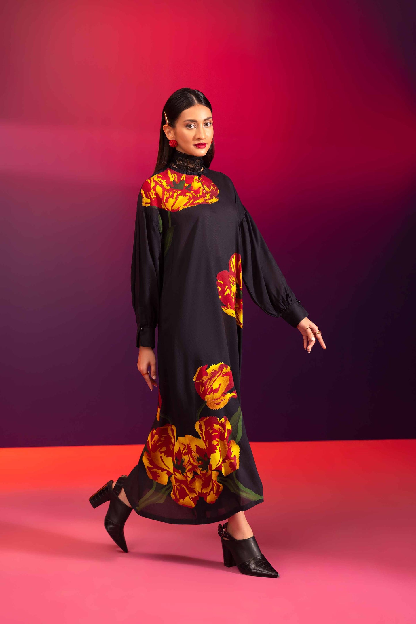 Nishat Linen - Printed Dress - AW23-44