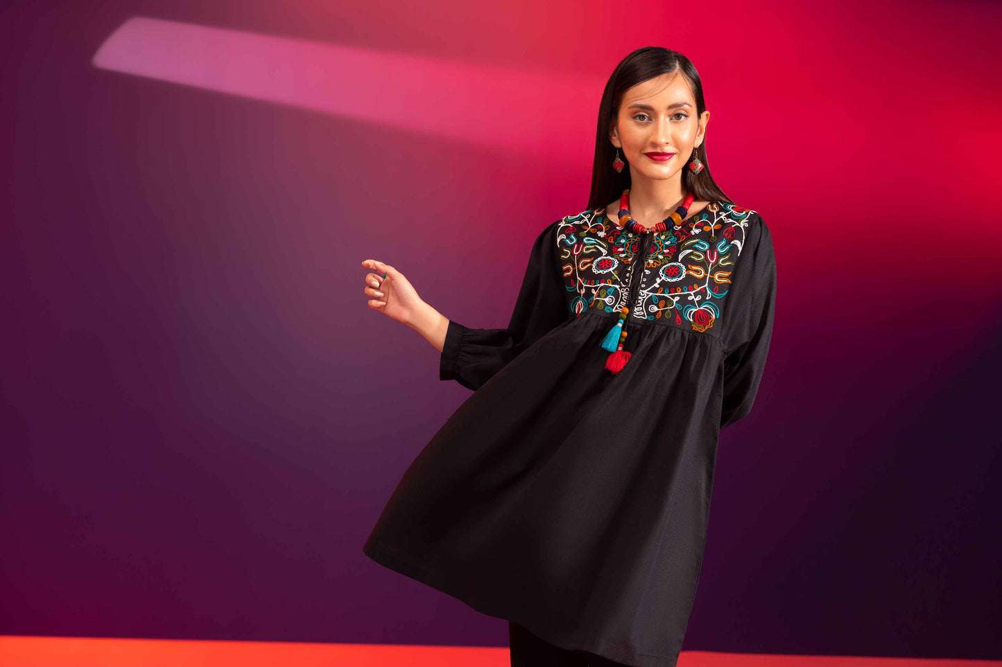 Nishat Linen - Embroidered Shirt - AW23-45