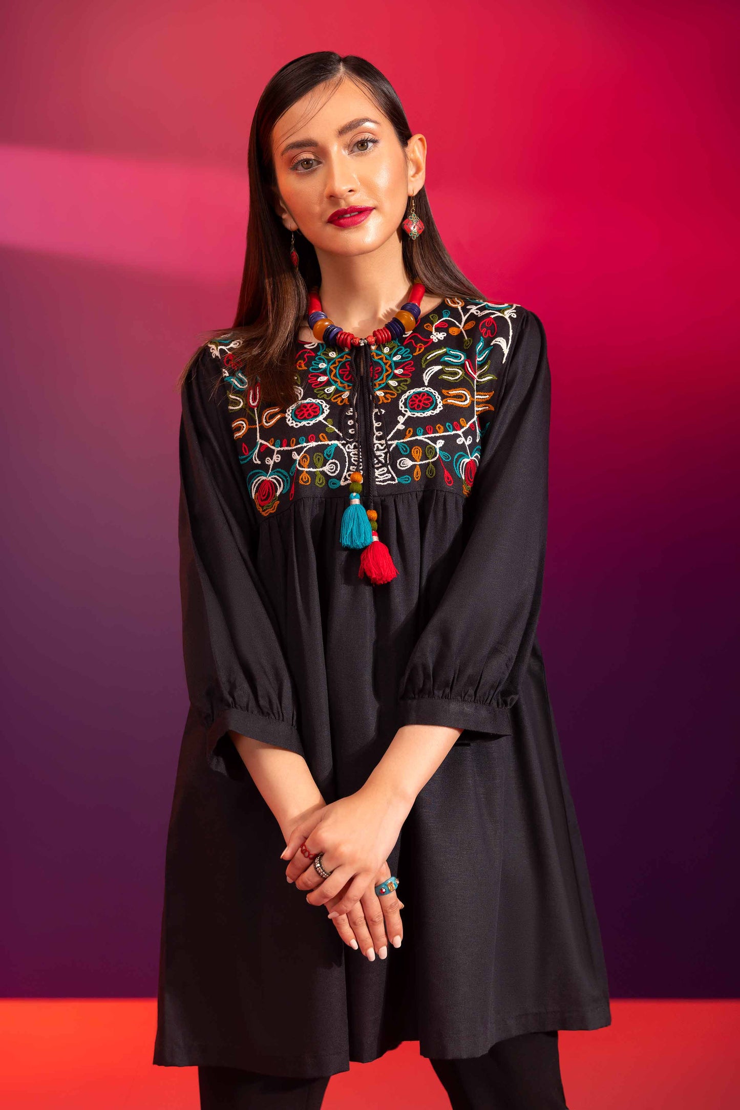 Nishat Linen - Embroidered Shirt - AW23-45