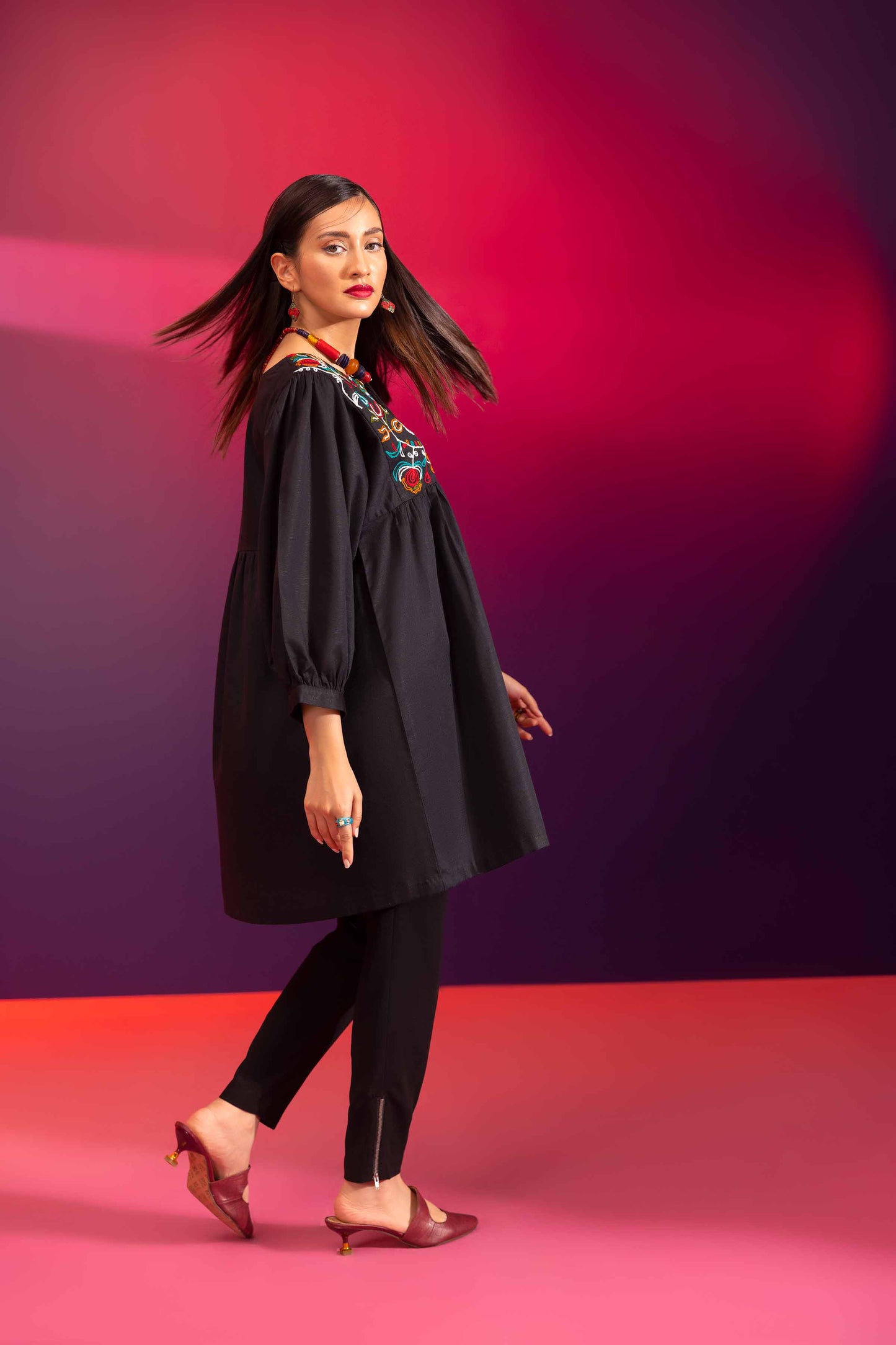 Nishat Linen - Embroidered Shirt - AW23-45