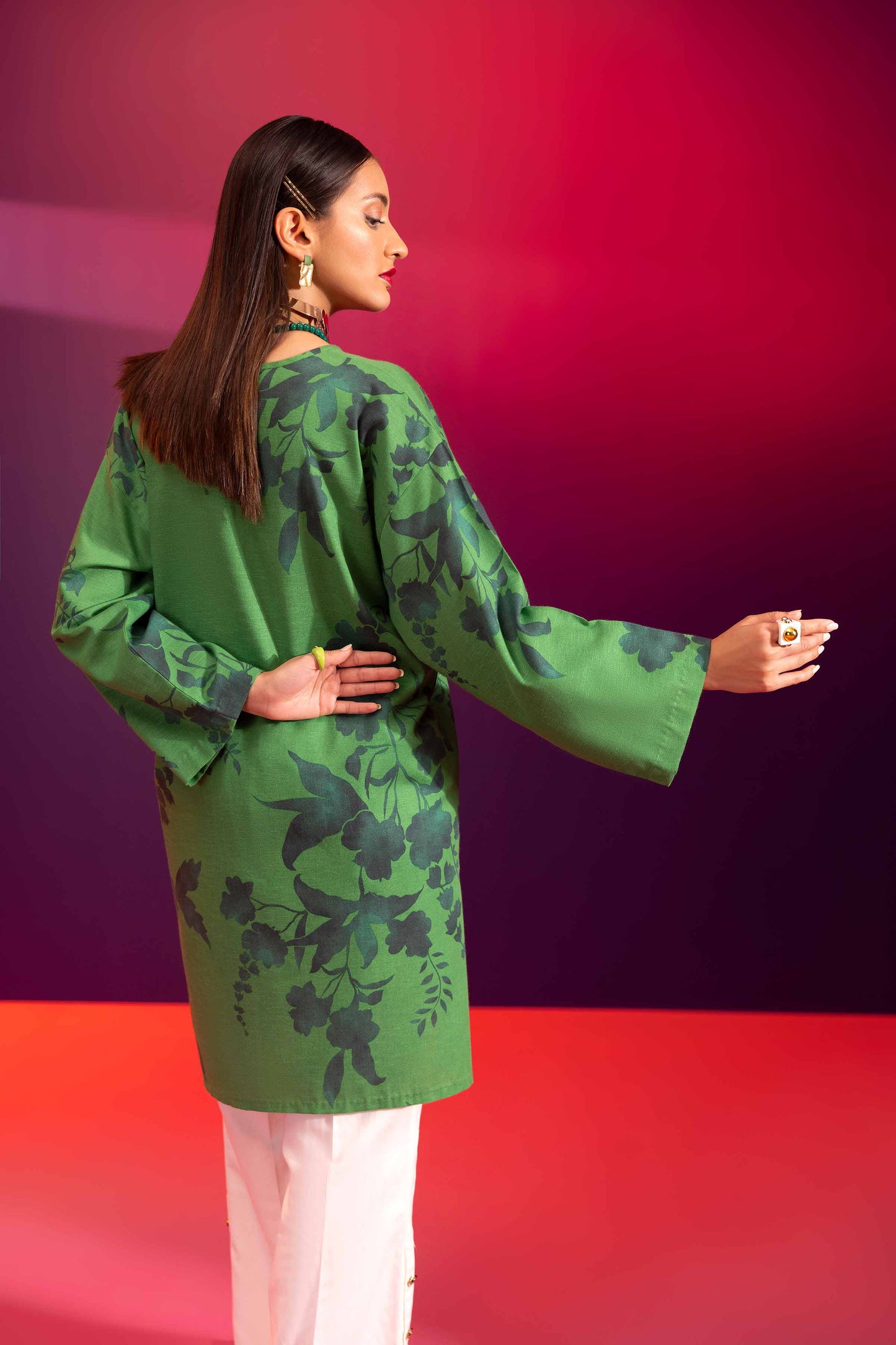 Nishat Linen - Printed Shirt - AW23-46