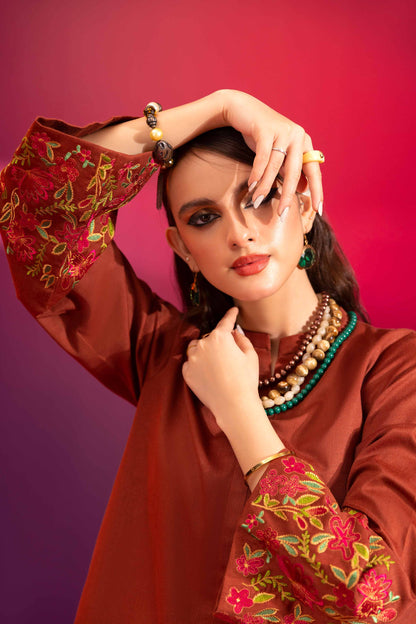 Nishat Linen - 2 Piece - Embroidered Suit - AW23-47
