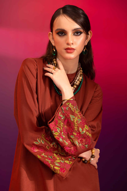 Nishat Linen - 2 Piece - Embroidered Suit - AW23-47