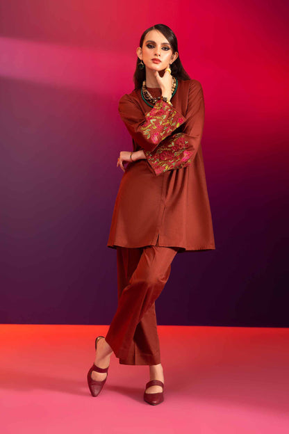 Nishat Linen - 2 Piece - Embroidered Suit - AW23-47