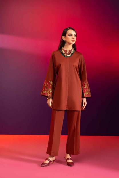 Nishat Linen - 2 Piece - Embroidered Suit - AW23-47