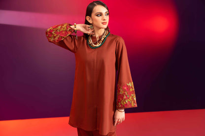Nishat Linen - 2 Piece - Embroidered Suit - AW23-47