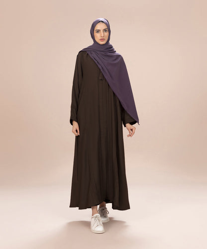 Sapphire - Button Through Abaya With Tassel Detail