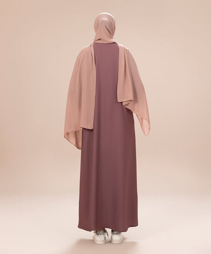 Sapphire - Button Through Abaya With Tassel Detail