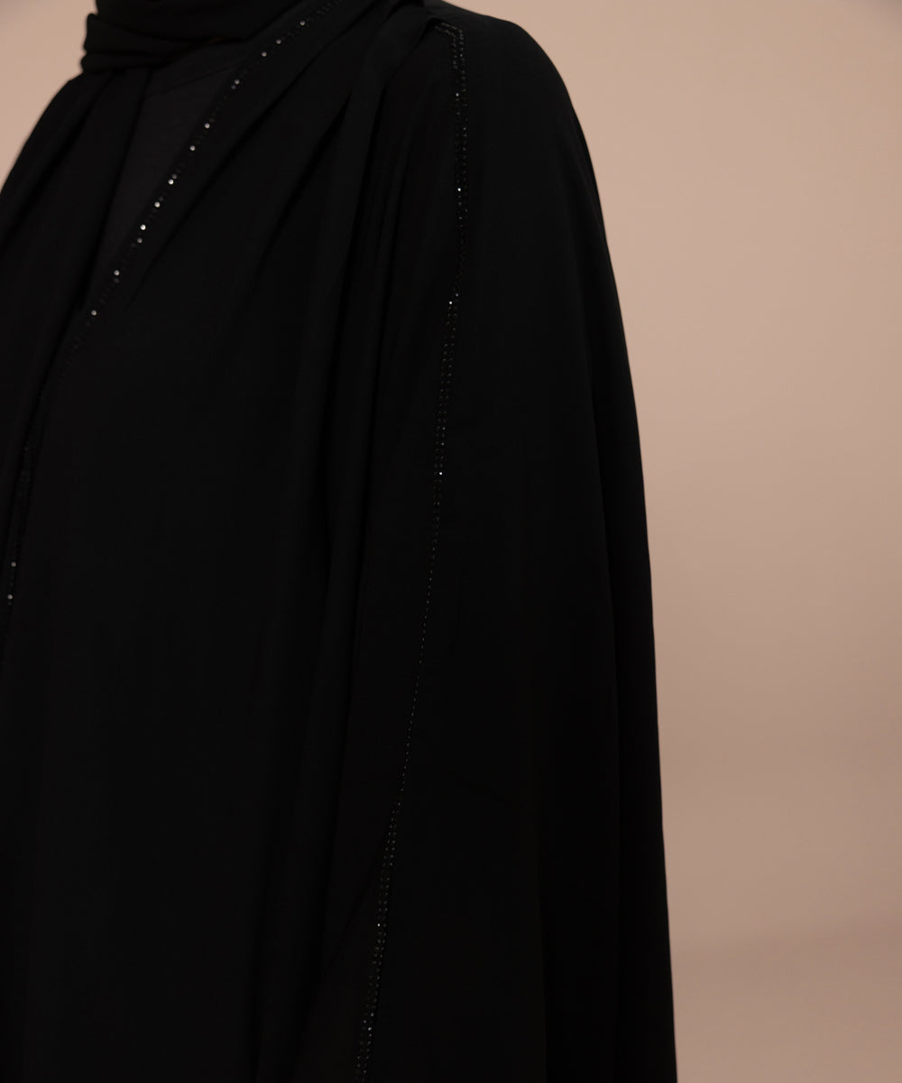 Sapphire - Poncho Abaya Set With Diamanté Detail