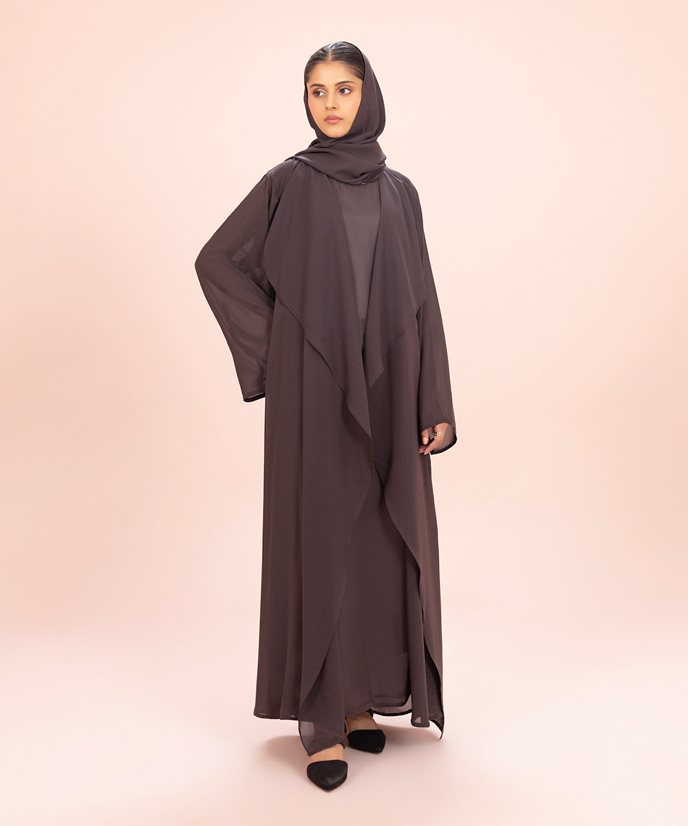 Sapphire - Double Layered Water-Fall Abaya Set