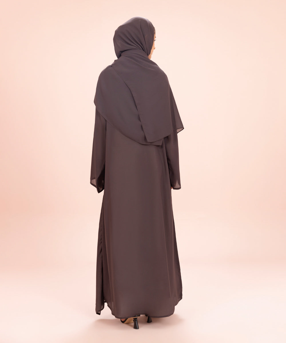 Sapphire - Double Layered Water-Fall Abaya Set