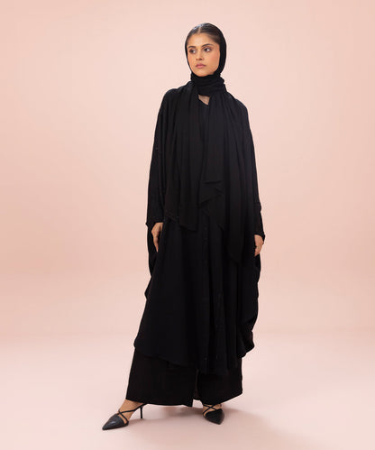 Sapphire - Kaftan Abaya Set with Diamanté Detail