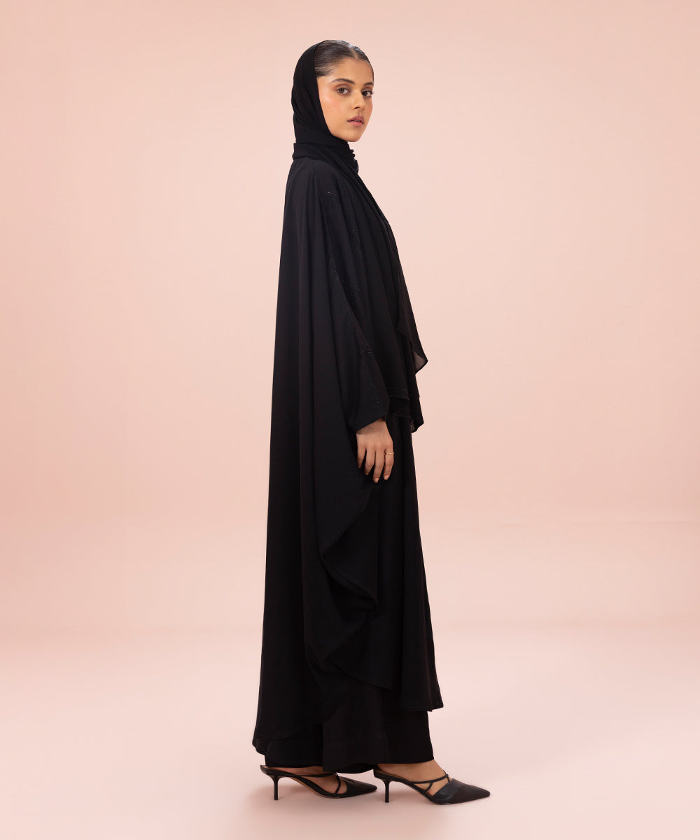 Sapphire - Kaftan Abaya Set with Diamanté Detail