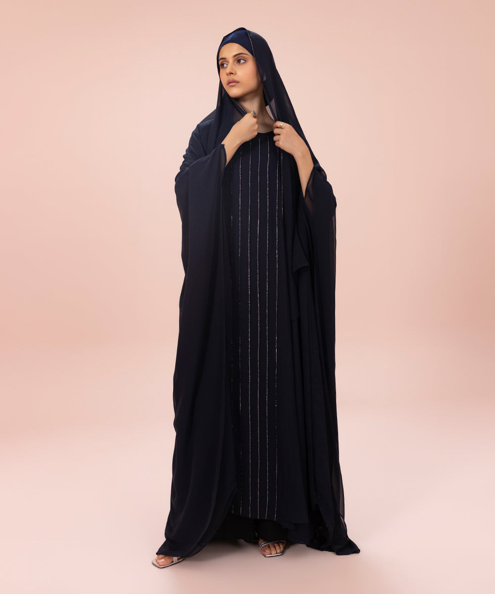 Sapphire - Chiffon Double Layered Abaya Set