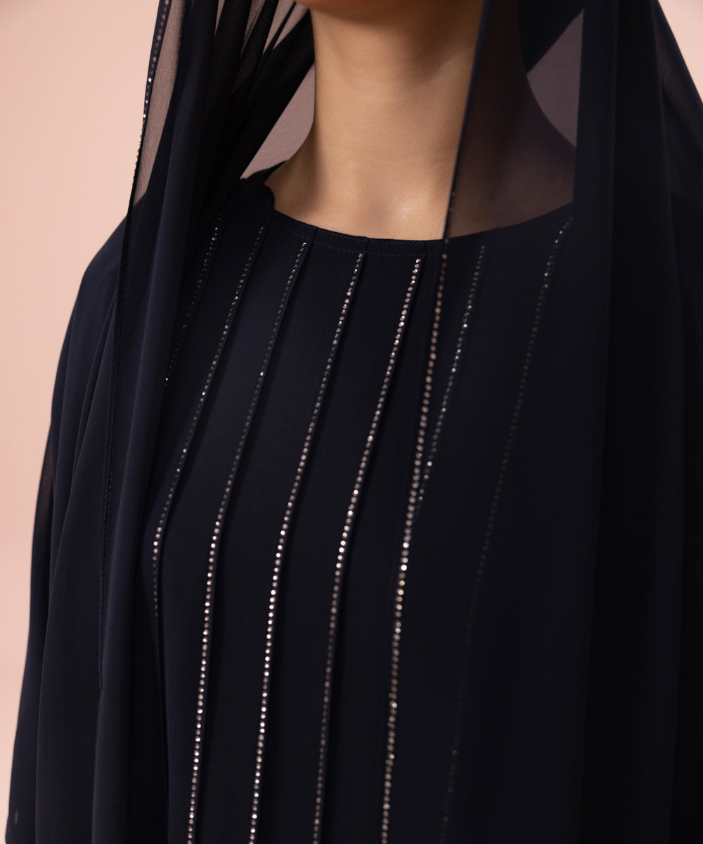 Sapphire - Chiffon Double Layered Abaya Set