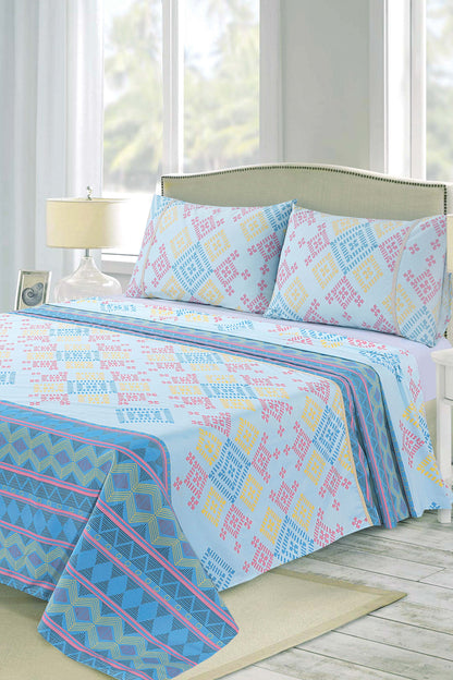 Nishat Linen - Abstract Ethnic Sheet Set