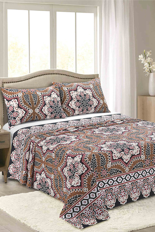 Nishat Linen - Abstract Ajrak Sheet Set