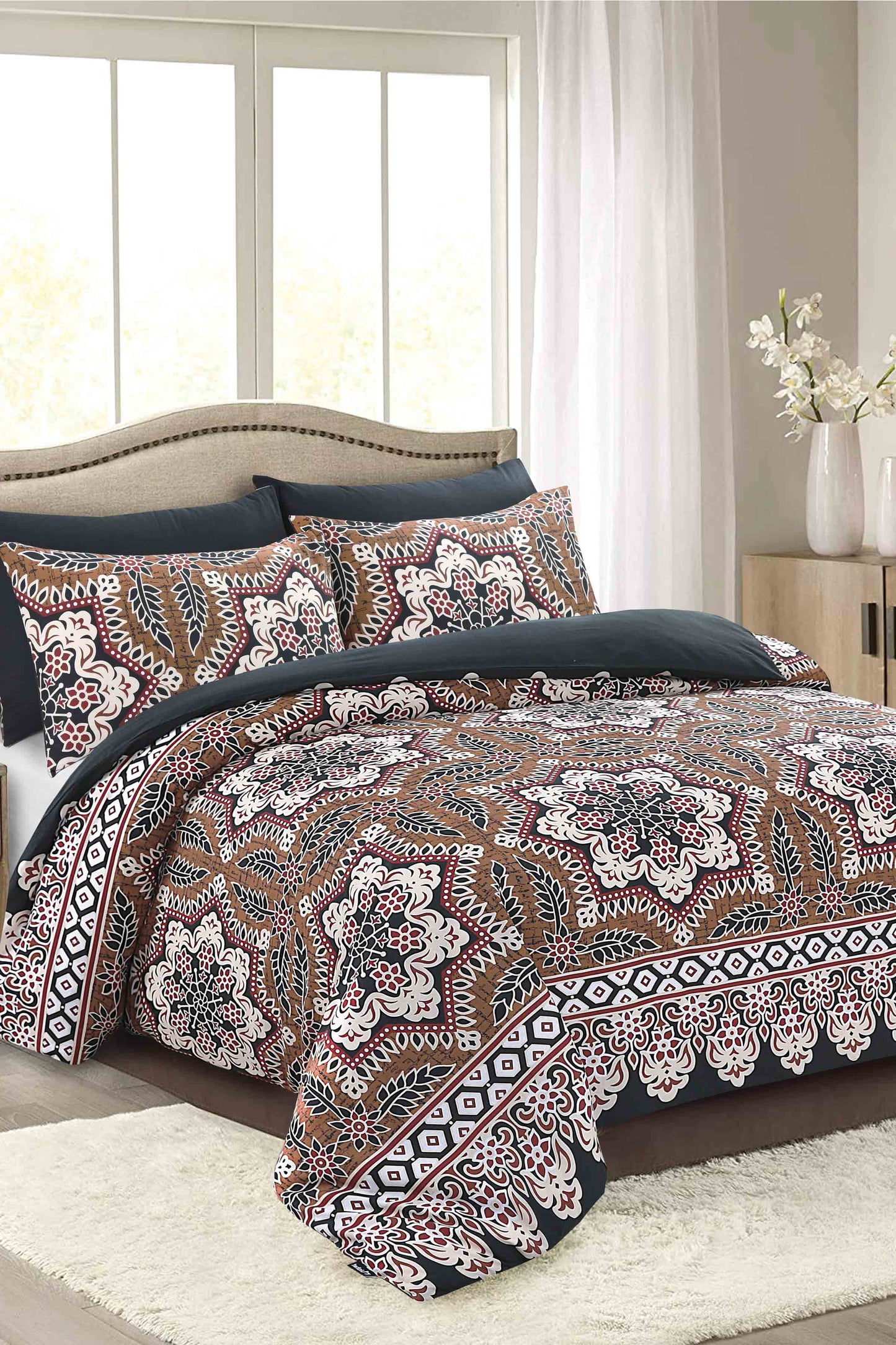 Nishat Linen - Abstract Ajrak Duvet Cover