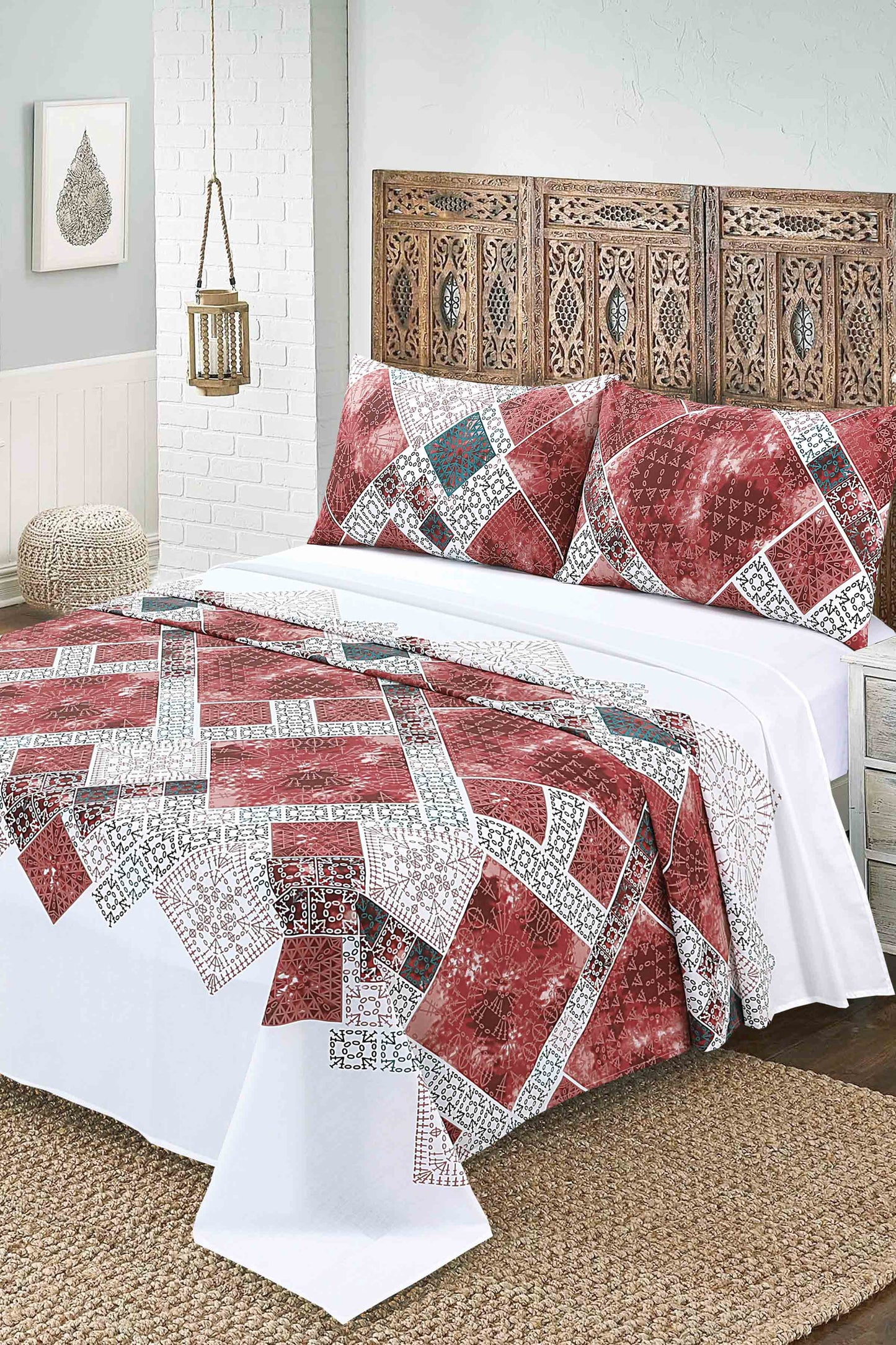 Nishat Linen - Abstract Crossdot Sheet Set