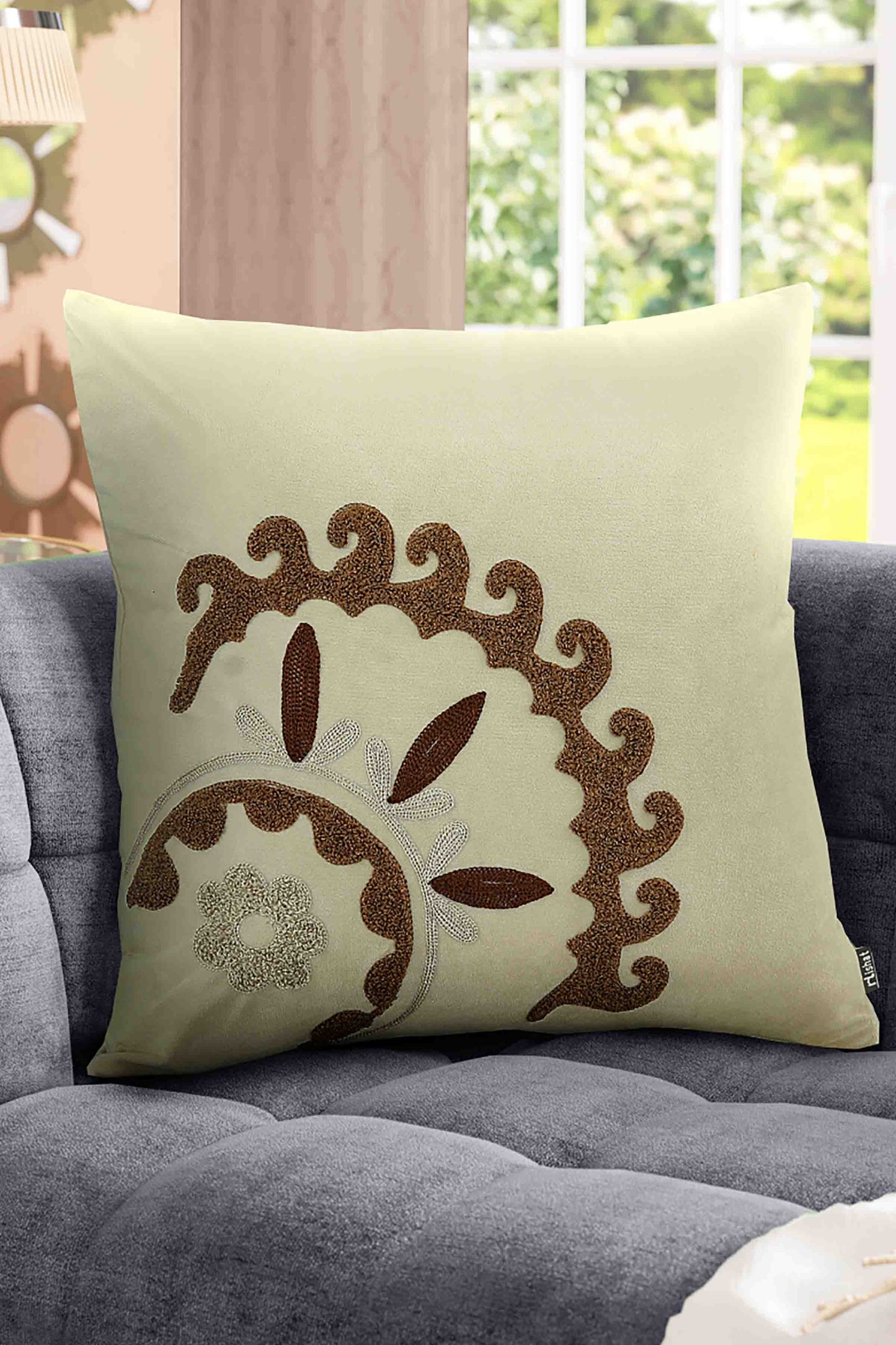 Nishat Linen - Alrima Cushion Cover Emb
