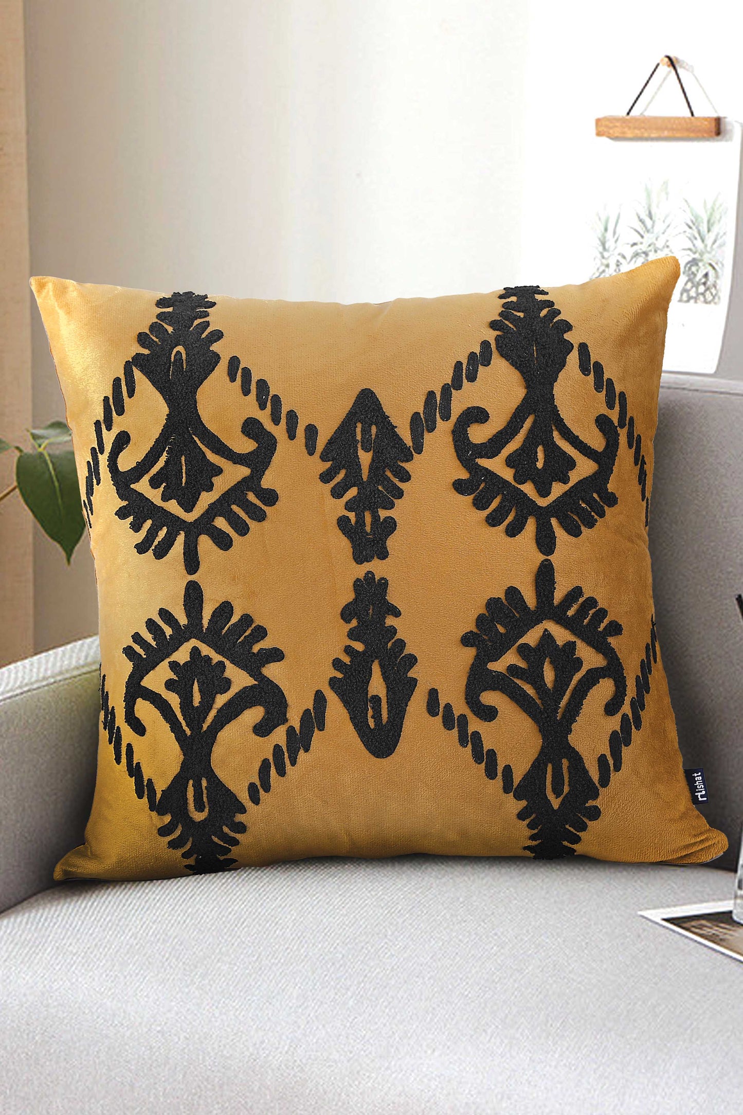 Nishat Linen - Arang Kei Cushion Cover Emb