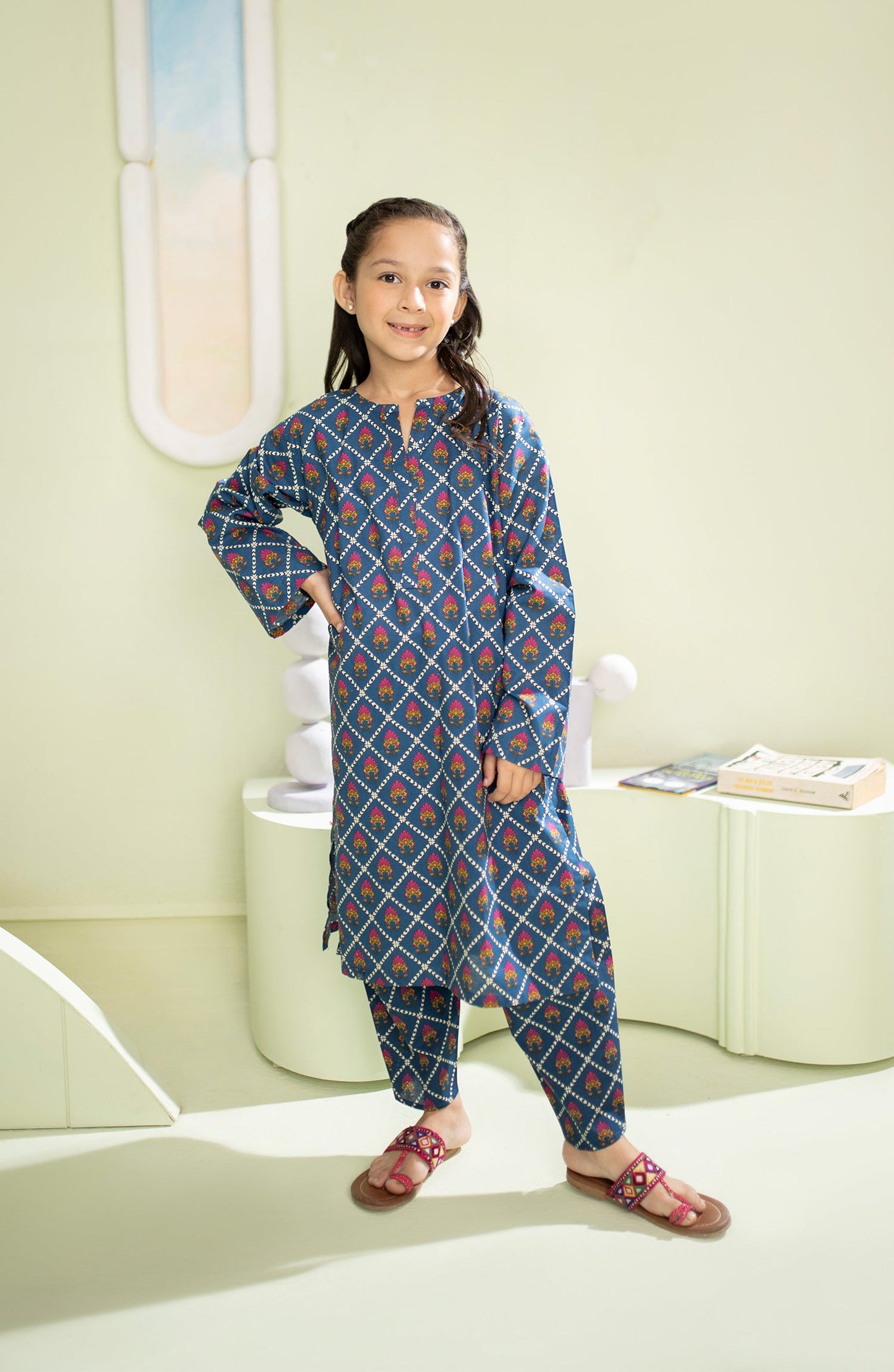 Orient - Stitched 2 Piece Printed Cambric Shirt and Cambric Pant