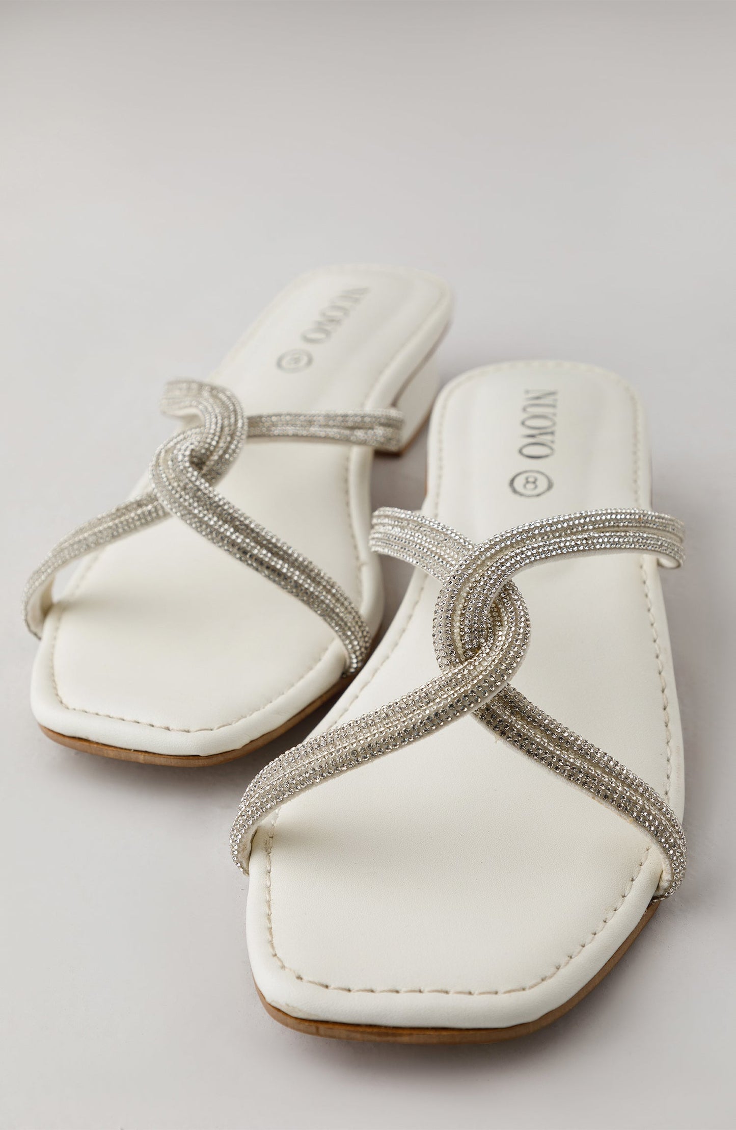 Orient - Women Slippers -  Heeled Sandals - WHITE