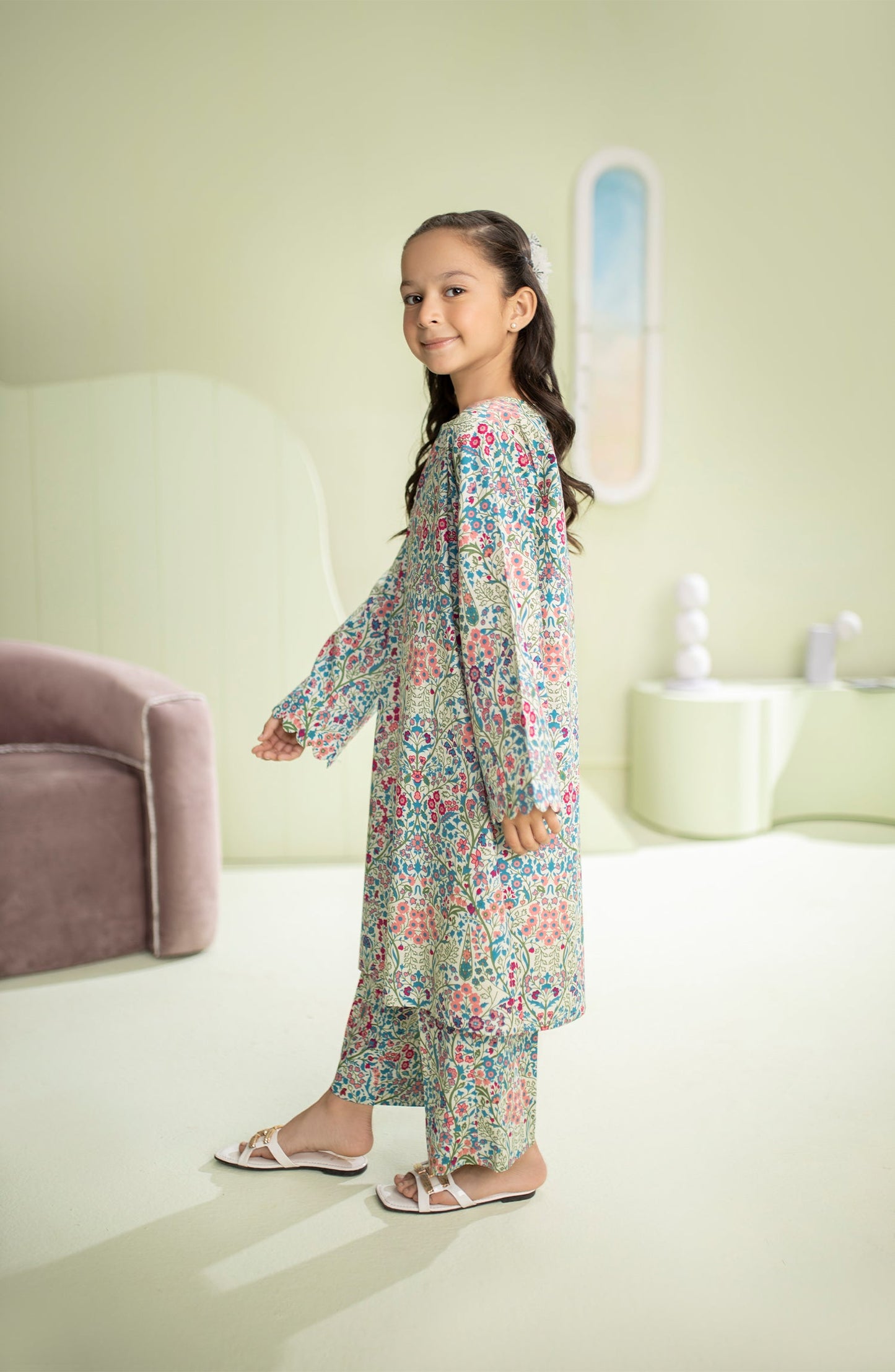 Orient - Stitched 2 Piece Printed Cambric Shirt and Cambric Pant