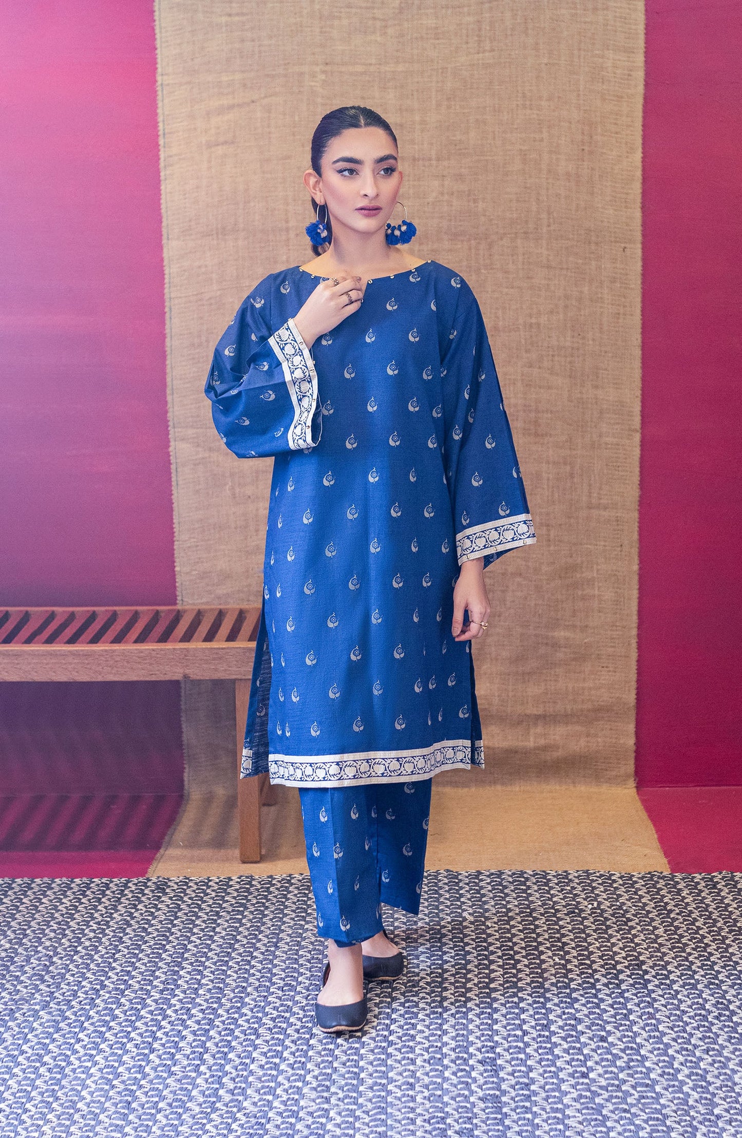 Orient - Stitched 2 Piece Printed Khaddar Shirt and Khaddar Pant