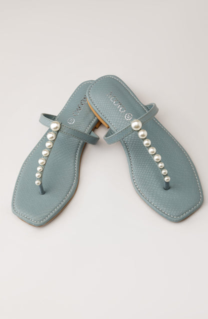 Orient - Women Slippers -  Flat Sandals - BLUE
