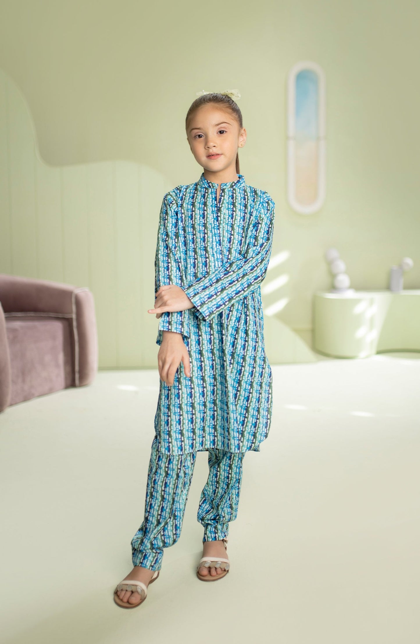 Orient - Stitched 2 Piece Printed Cambric Shirt and Cambric Pant