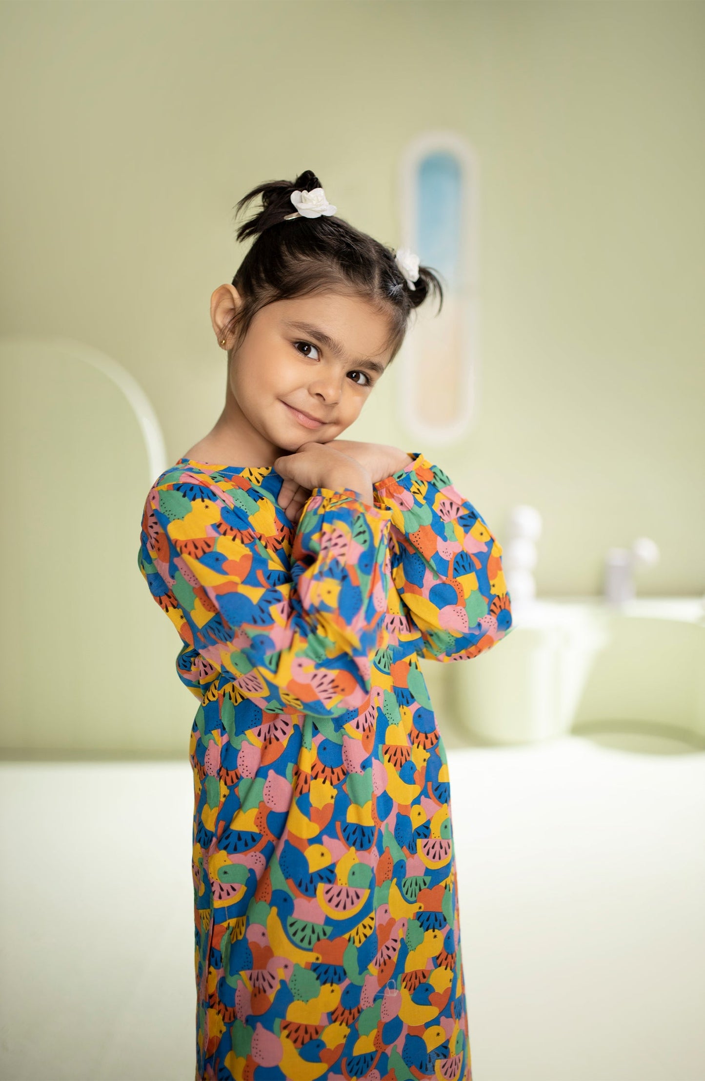 Orient - Stitched 2 Piece Printed Cambric Shirt and Cambric Pant