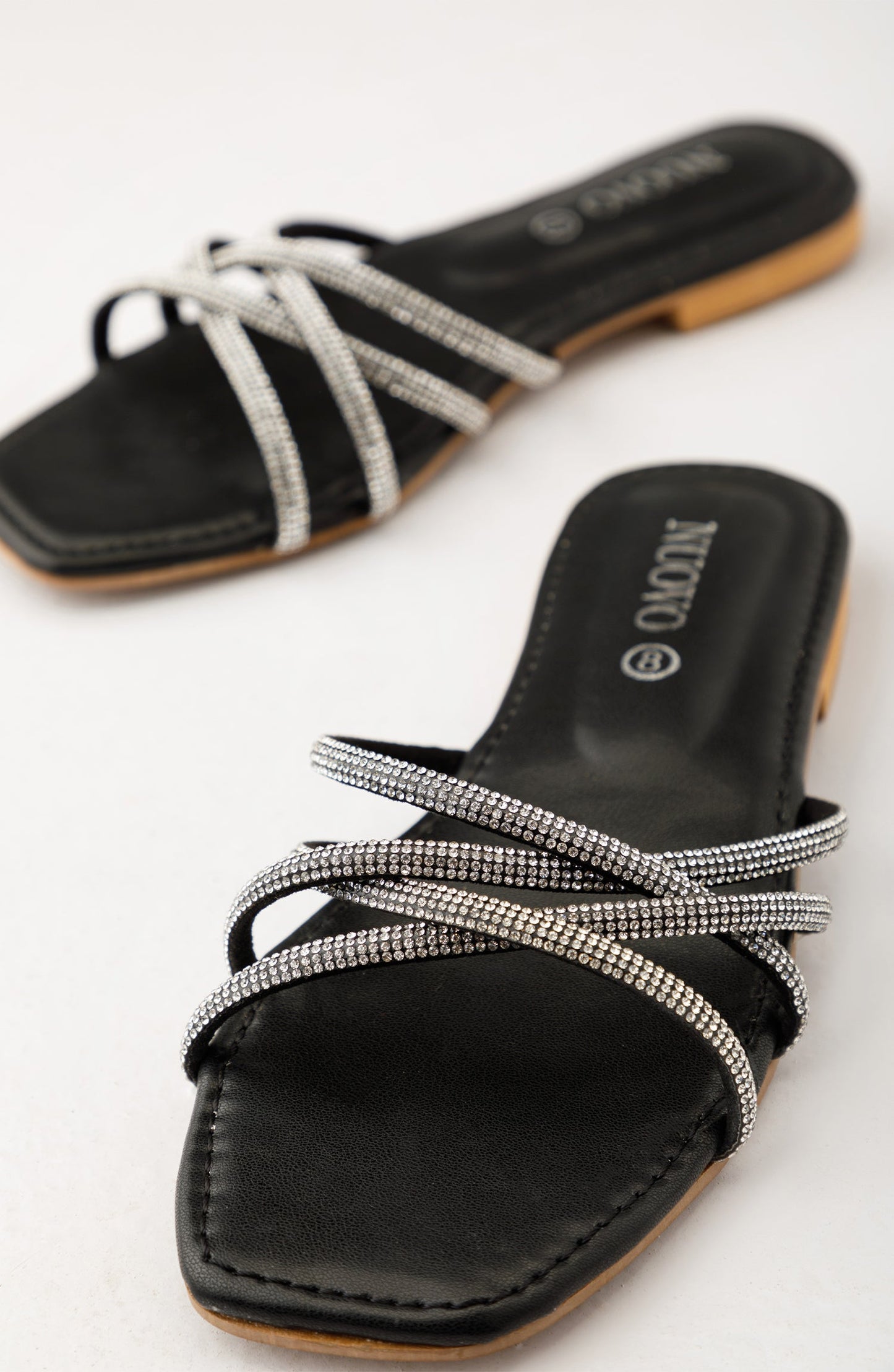 Orient - Women Slippers -  Flat Sandals - BLACK