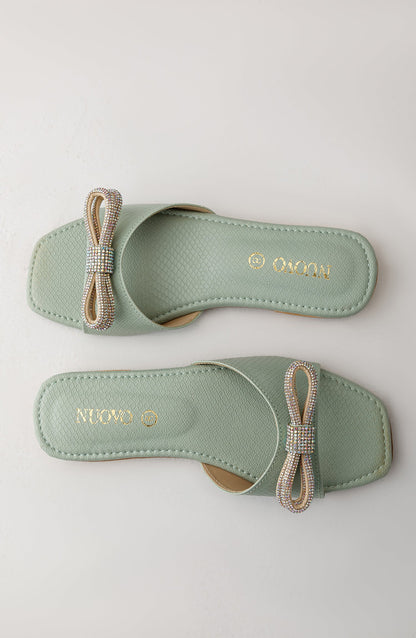 Orient - Women Slippers -  Flat Sandals - GREEN