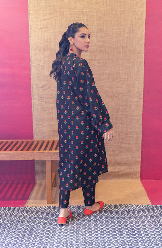 Orient - Unstitched 2 Piece Printed Khaddar Shirt and Khaddar Pant