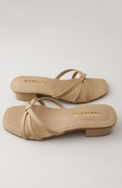 Orient - Women Slippers -  Heeled Sandals - BEIGE