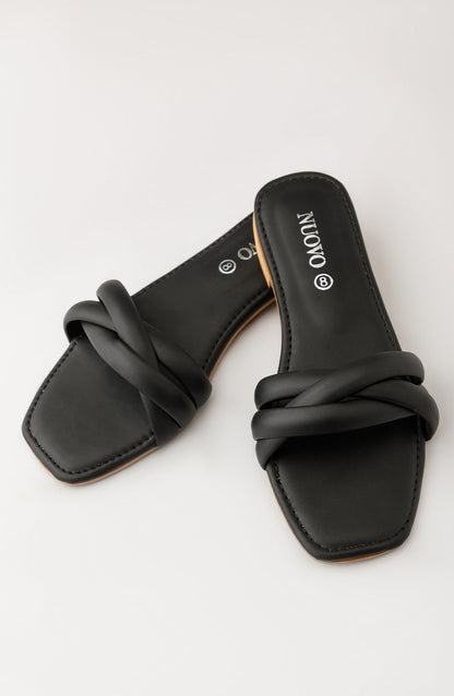 Orient - Women Slippers -  Flat Sandals - BLACK