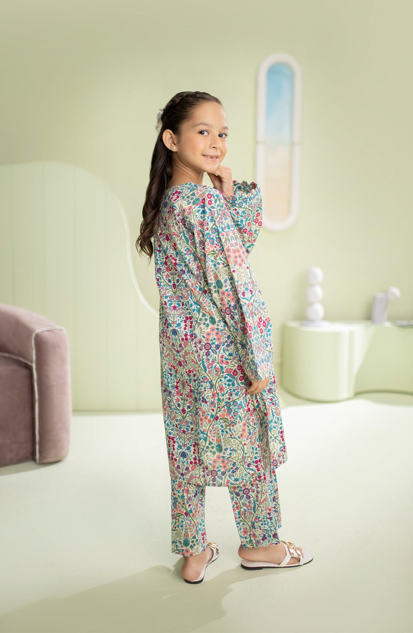 Orient - Stitched 2 Piece Printed Cambric Shirt and Cambric Pant