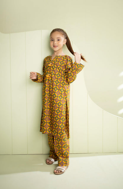 Orient - Stitched 2 Piece Printed Cambric Shirt and Cambric Pant