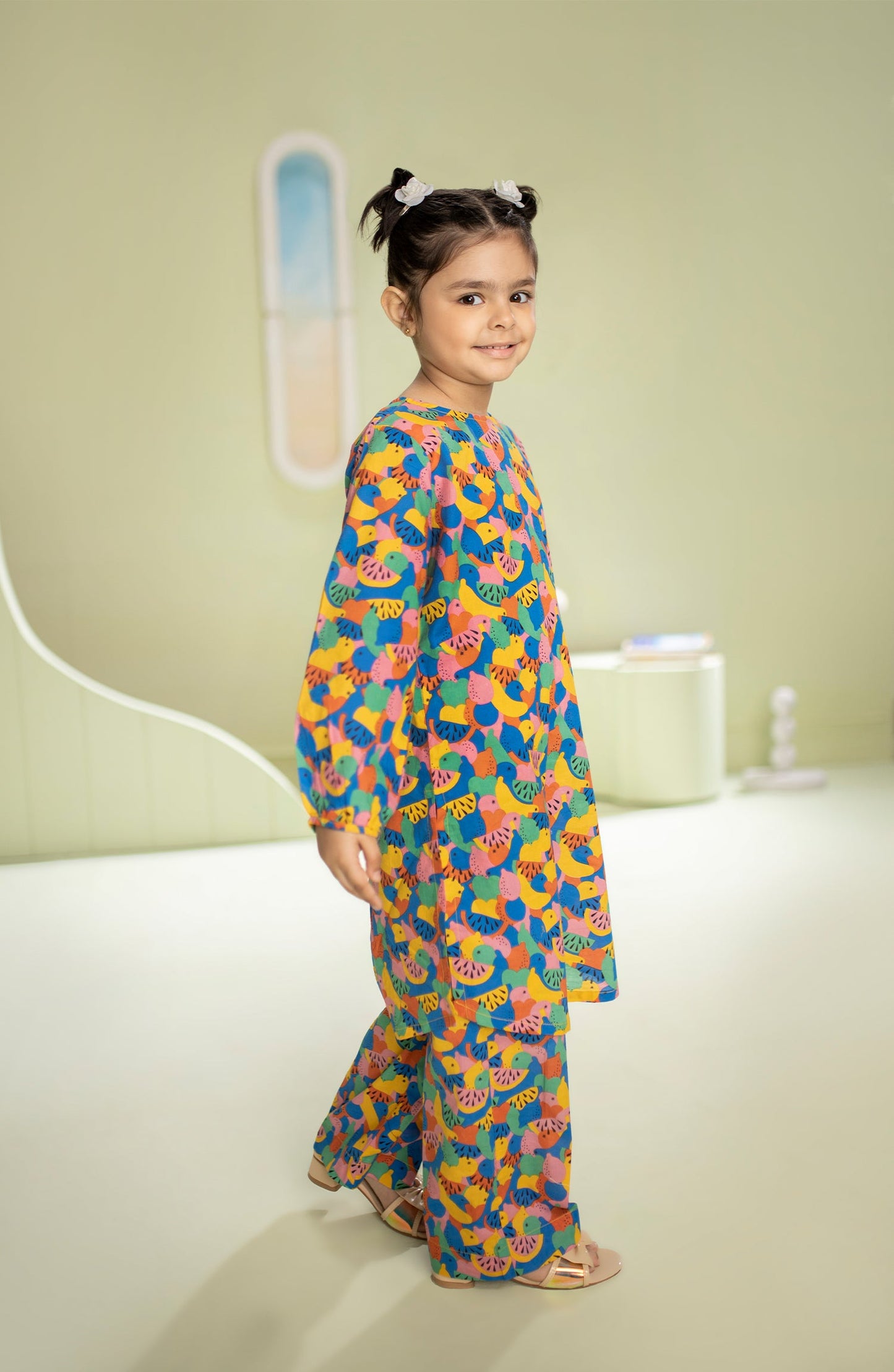 Orient - Stitched 2 Piece Printed Cambric Shirt and Cambric Pant