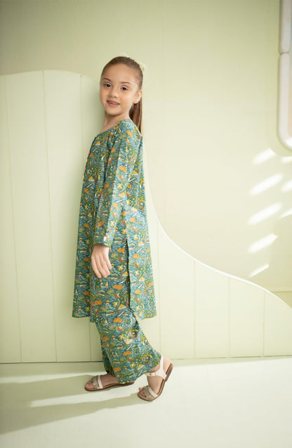 Orient - Stitched 2 Piece Printed Cambric Shirt and Cambric Pant