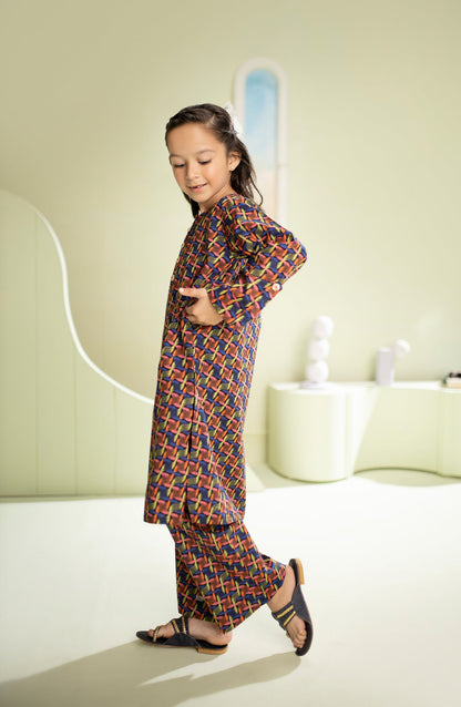 Orient - Stitched 2 Piece Printed Cambric Shirt and Cambric Pant