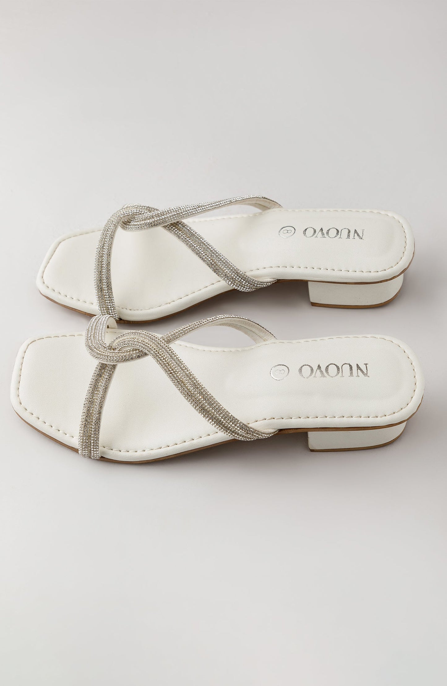 Orient - Women Slippers -  Heeled Sandals - WHITE