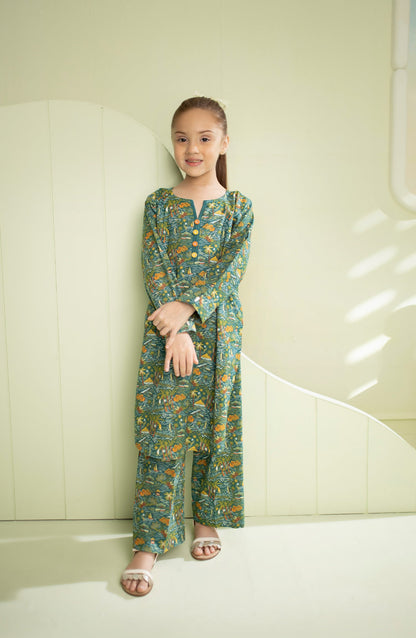 Orient - Stitched 2 Piece Printed Cambric Shirt and Cambric Pant