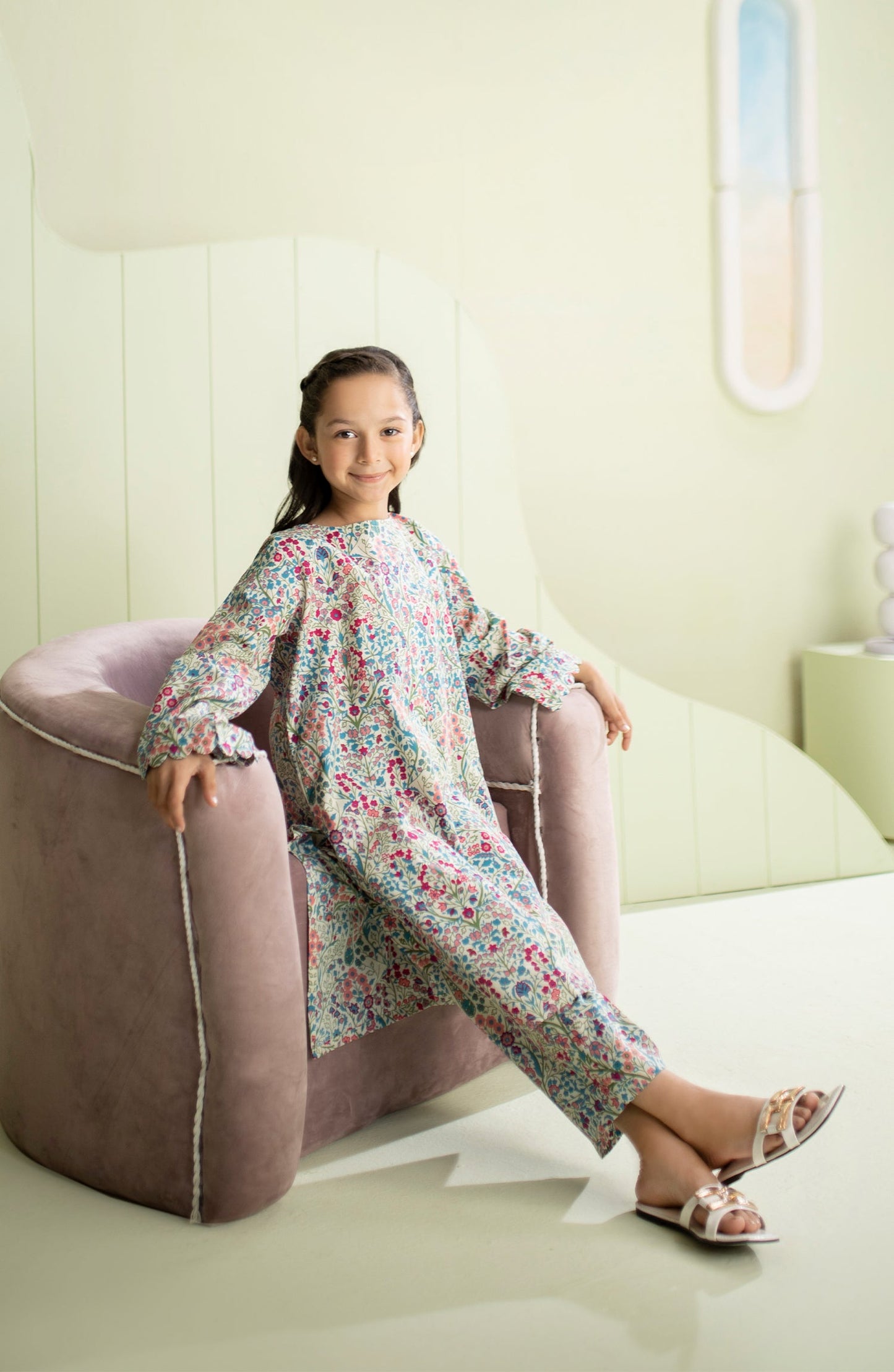 Orient - Stitched 2 Piece Printed Cambric Shirt and Cambric Pant