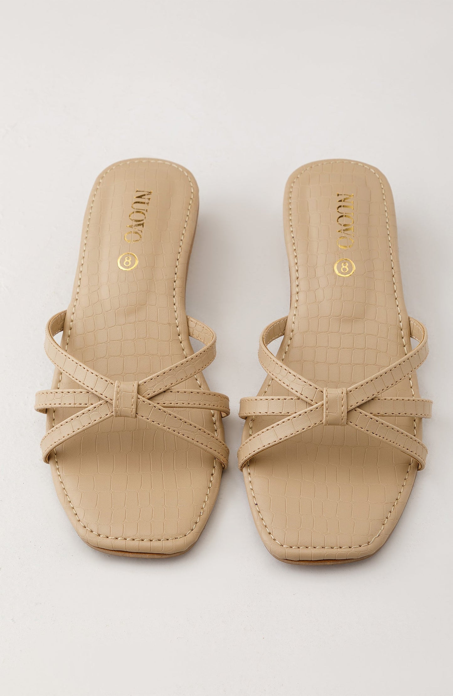 Orient - Women Slippers -  Heeled Sandals - BEIGE